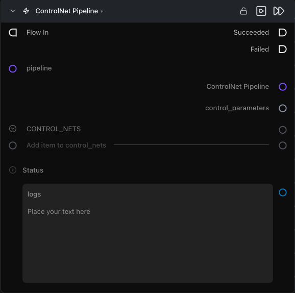 ControlNet Pipeline 算子节点外观