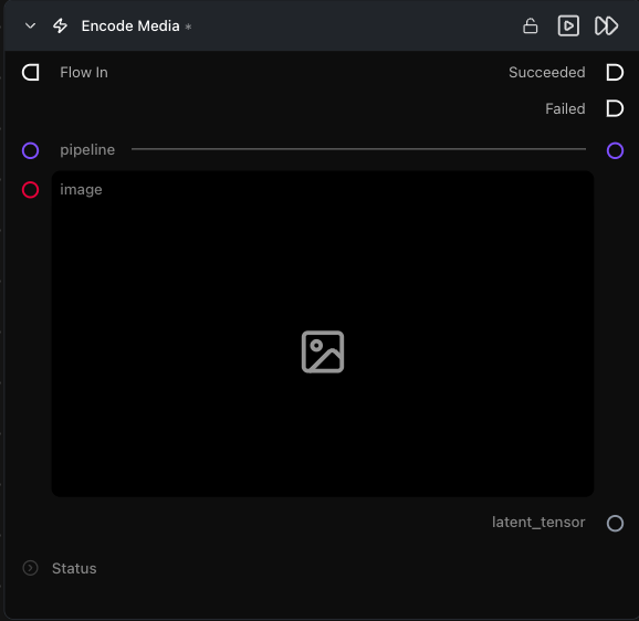 Encode Media Latent 算子节点外观