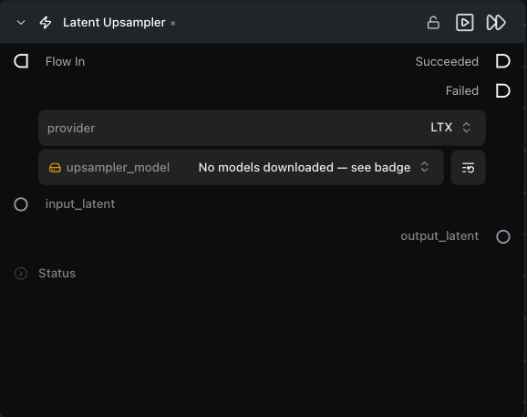 Latent Upsampler 算子节点外观